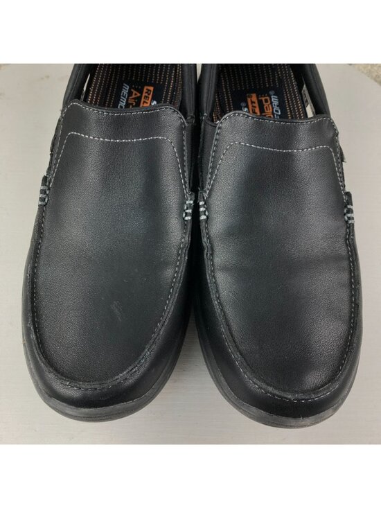 Skechers Men\'s Size 9.5 Harper Forde Black Leather Relaxed Slip On Loafers 56298 main image 14